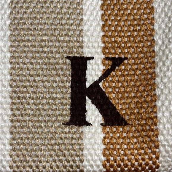 Lily & Bean Striped Tote Bag - Brown and Cream - Picture 2 of 4